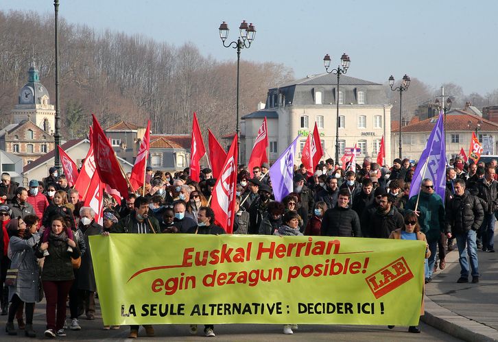 Baionan ostegun honetan izan den manifestazioa. 