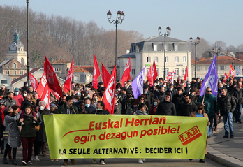 Baionan ostegun honetan izan den manifestazioa. 