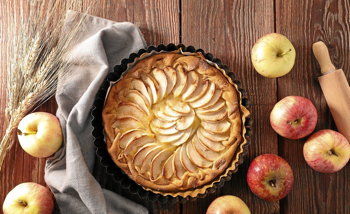 Яблочный пирог «tarte aux pommes»