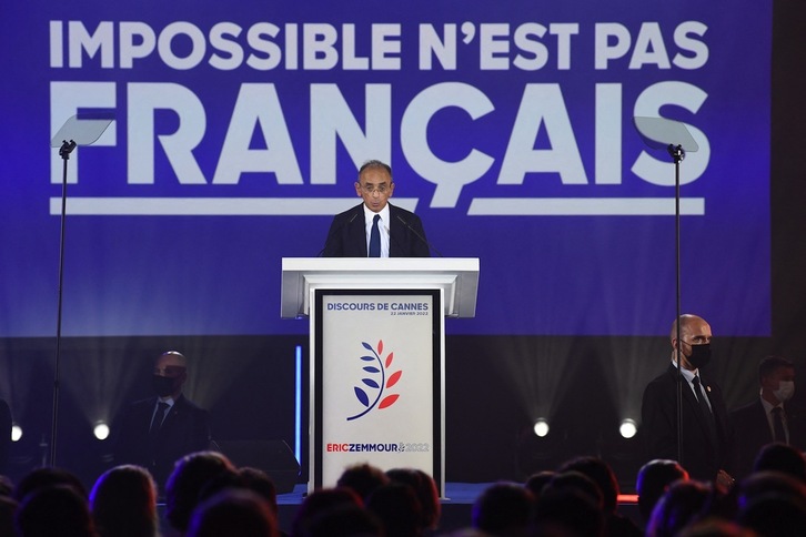 Éric Zemmour puede ser el gran beneficiado del enfrentamiento entre las Le Pen en el ámbito de la ultraderecha francesa.