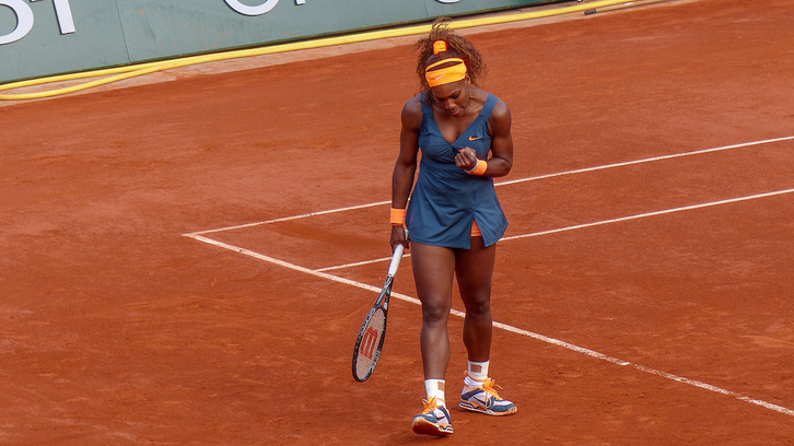 Serena Williams 2013. urteko Roland Garrosen. 
