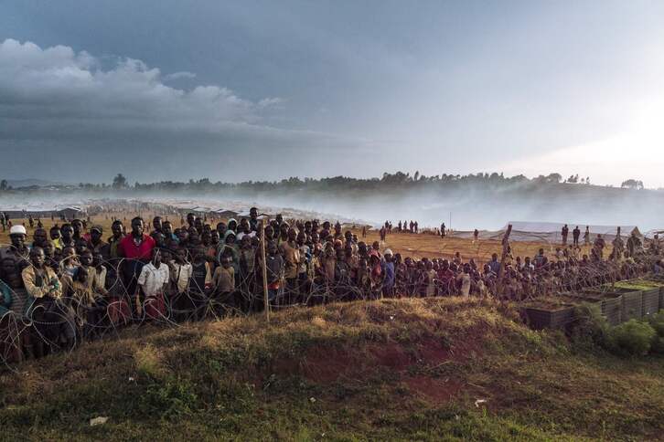 Imagen tomada en diciembre en otro campo de desplazados de la República Democrática del Congo.