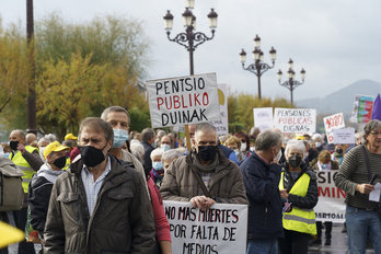 Concentración anterior del Movimiento de Pensionistas.