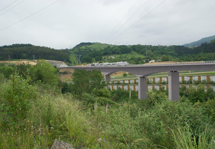El tramo comenzará pasado el viaducto sobre el río Nerbioi, ya construido.
