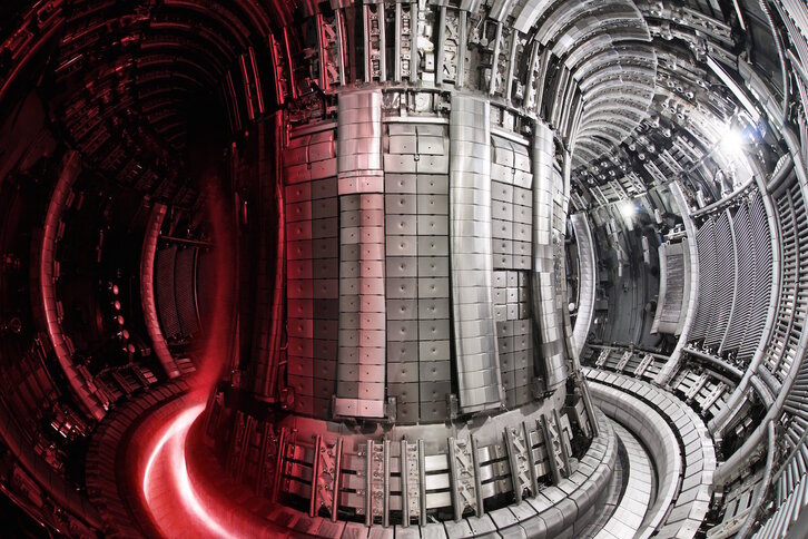El interior del reactor JET. 
