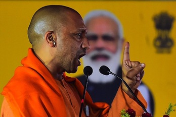 Yogi Adityanath es el protegido del primer ministro indio, Narendra Modi.