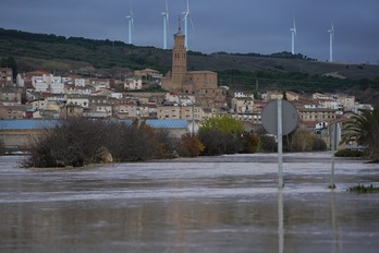 Funes fue una de las localidades afectadas por las históricas riadas del pasado diciembre.