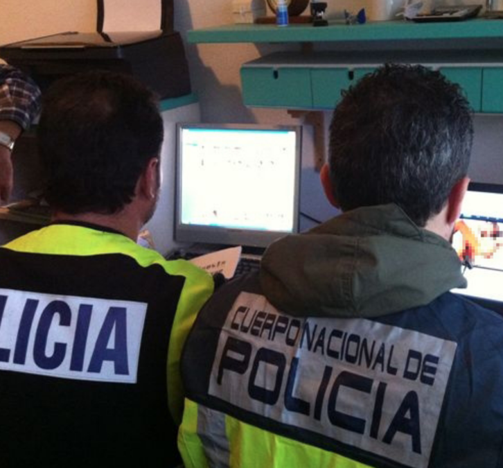 Imagen difundida por la Delegación del Gobierno español en la CAV.