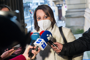 La abogada de la acusación popular y de la Asociación Clara Campoamor de Guipúzcoa, Cristina Ramos.