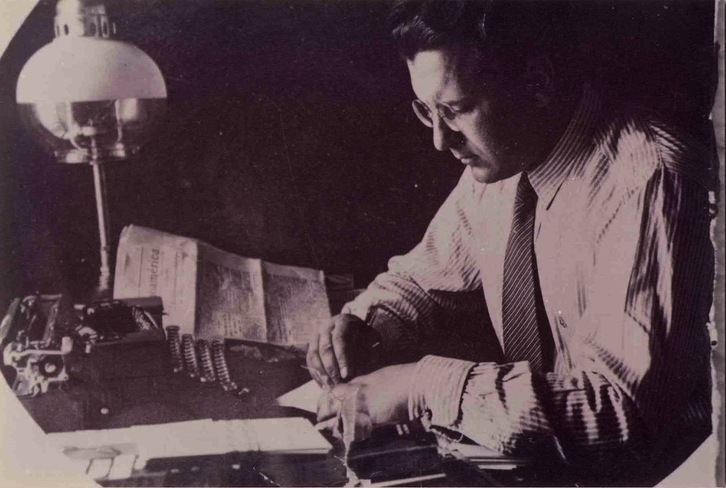 Imagen de Ricardo Zabalza Elorga, sindicalista originario de Erratzu fusilado en febrero de 1940.