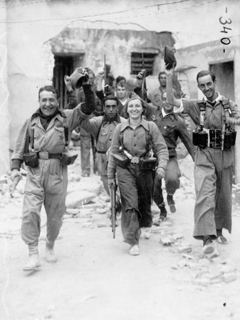 Imagen de una mujer que luchó en la guerra contra el franquismo.