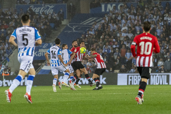 El partido de la primera vuelta disputado en Anoeta acabó en empate (1-1).