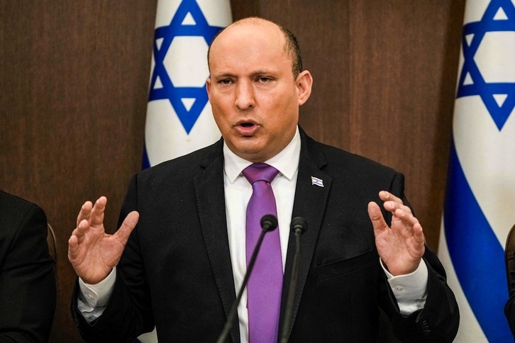 El primer ministro israelí, Naftali Bennet. 