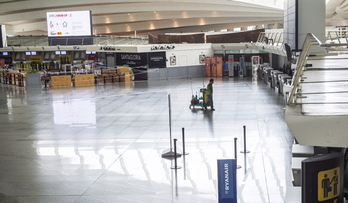 Instalaciones del aeropuerto de Loiu. 