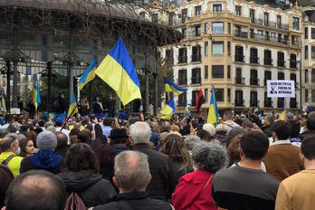 Movilizaciones a favor de la paz en Ukrania. 