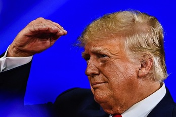 Donald Trump durante su intervención en la Conferencia de Acción Política Conservadora, en Orlando (Florida), el pasado 26 de febrero.