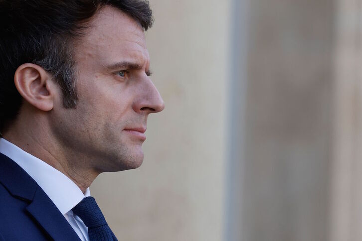 Emmanuel Macron, presidente francés y candidato a su propia reelección.