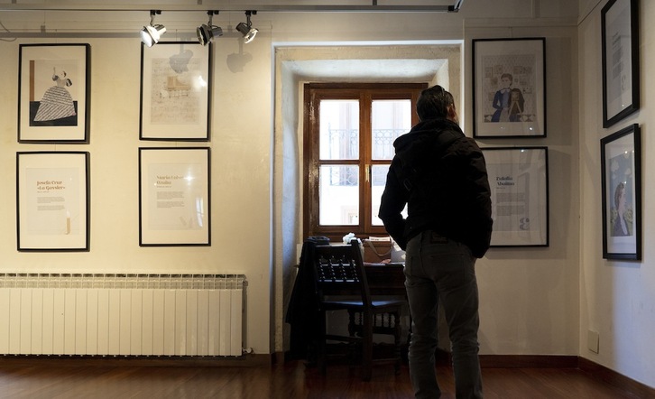 La muestra ha estado abierta durante todo el mes de febrero en la sala Zabalarte de Agurain.