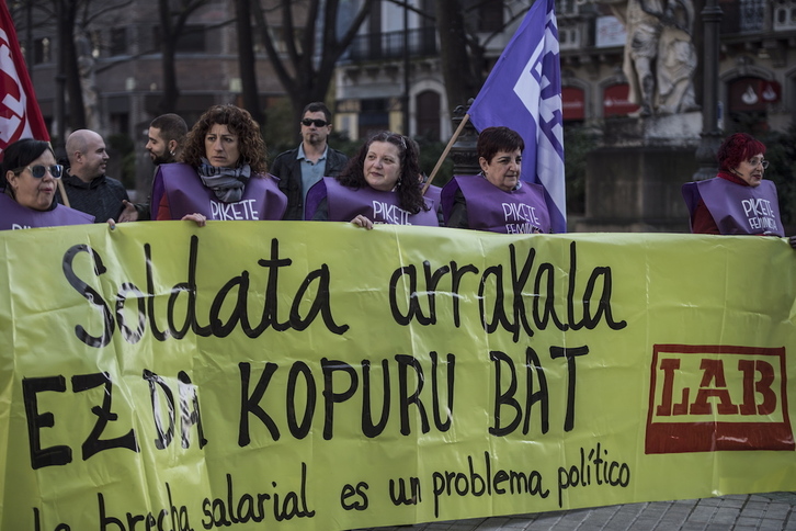 2019an egindako soldata arrakalaren kontrako manifestazioa. 