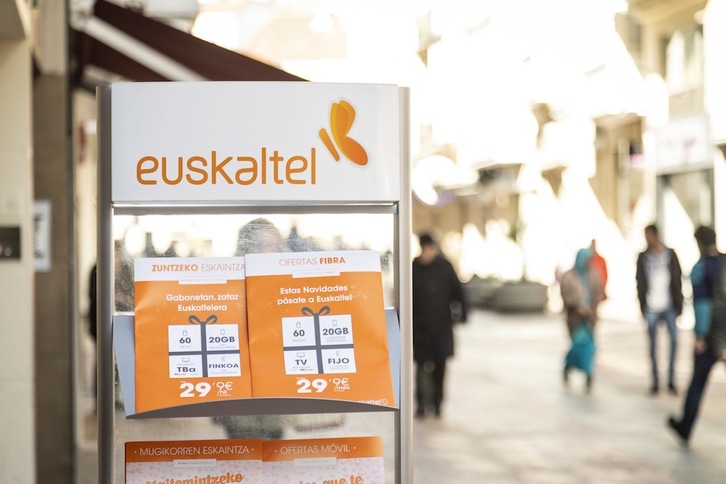 Euskaltel mantiene su red comercial en Hego Euskal Herria.