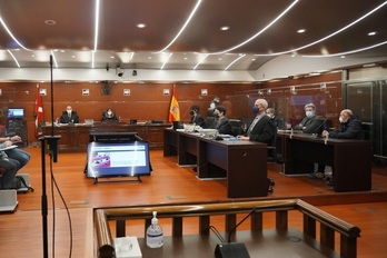 Imagen del juicio por el doble crimen machista de Gasteiz.