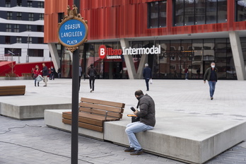 Inauguración de ‘Osasun Langileen Plaza’.