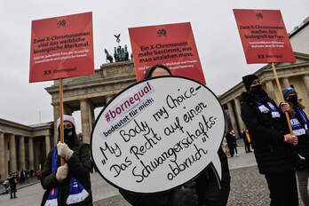 Abortuaren aldeko mobilizazioak Berlinen. 