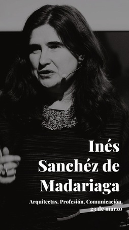 Irudian, Ines Sanchez de Madariaga, jardunaldiko hizlarietako bat.