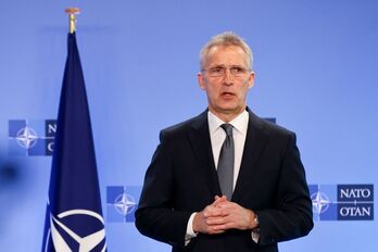 NATOko idazkari nagusia Jens Stoltenberg Bruselasen.