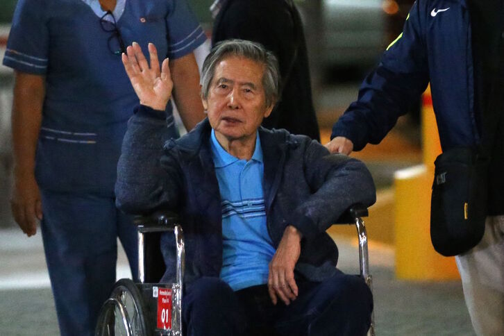 Alberto Fujimori Peruko presidente ohia, 2018ko irudi batean. 