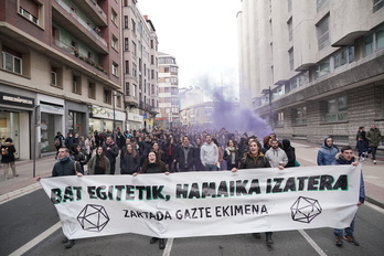 Gasteizen larunbat honetan izandako manifestazioa.