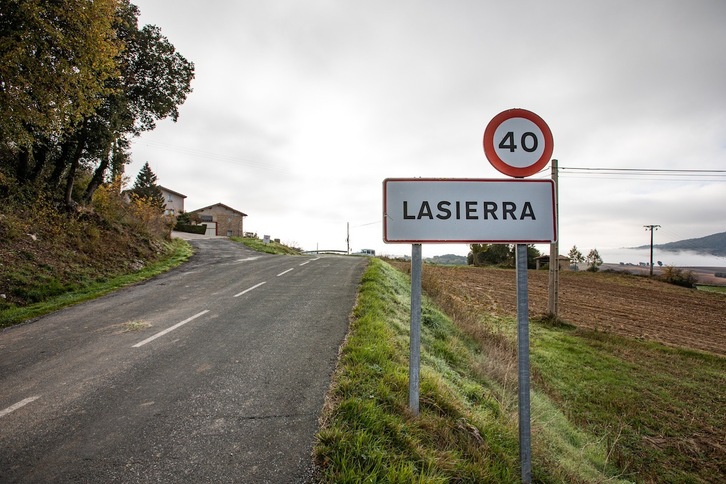 Concejo de Lasierra, ubicado entre Pobes y Argantzon, uno de los que pertenece al Consorcio de Aguas Mendi Haran. 