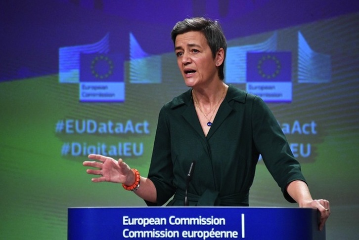Margrethe Vestager, la vicepresidenta de la Comisión Europea responsable de Competencia.