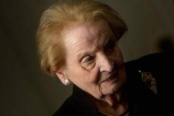 Madeleine Albright, secretaria de Estado entre 1997 y 2001.