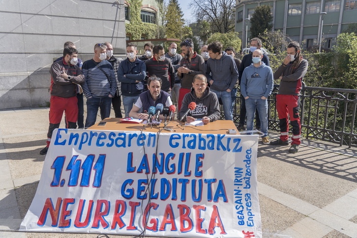 CAFen Beasain eta Irungo lantegietako enpresa batzordeen agerraldia. 