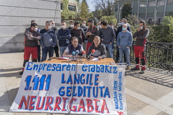 CAFen Beasain eta Irungo lantegietako enpresa batzordeen agerraldia. 