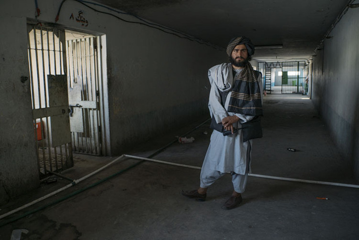 En la cárcel, ahora vacía, más conocida de Afganistán. 