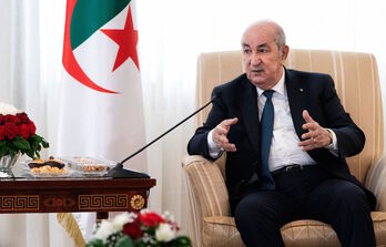 El presidente argelino, Abdelmadjid Tebboune.