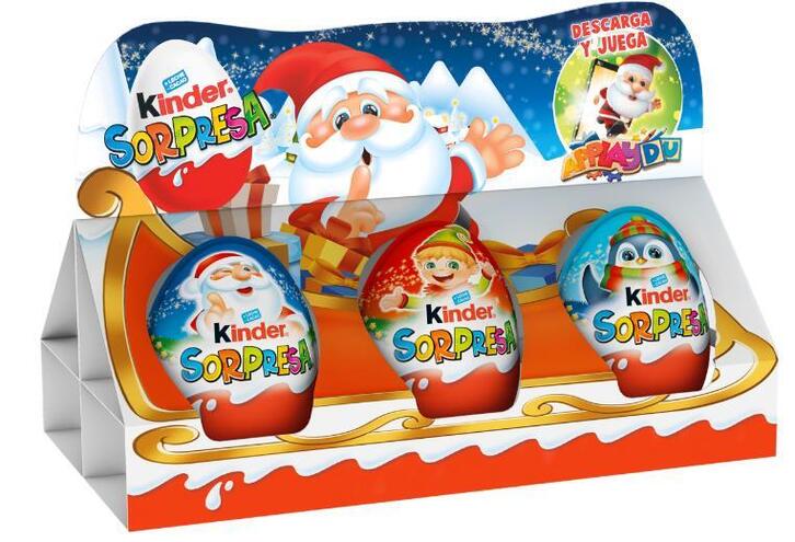 Una partida de productos Kinder, marca propiedad del grupo Ferrero.