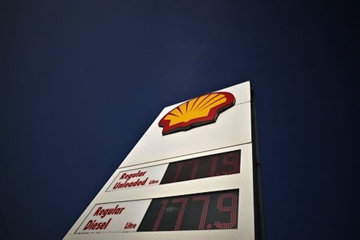 Una estación de servicio de la compañía anglo-neerlandesa Shell.
