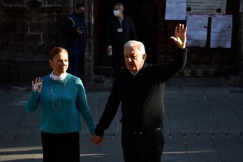 Andrés Manuel López Obrador este domingo en Ciudad de México.