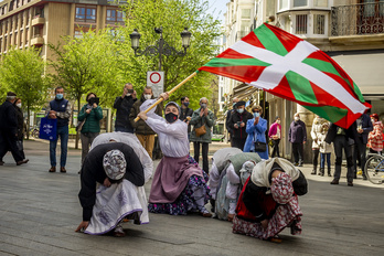 Acto de Aberri Eguna celebtrado el año pasado en Gasteiz.