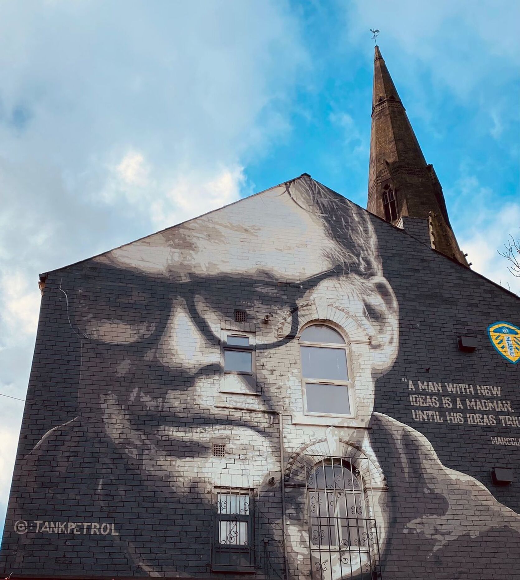 Mural de Marcelo Bielsa.