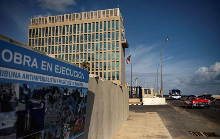 Embajada estadounidense en La Habana. 