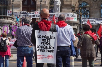 El movimiento de pensionistas ha vuelto a las calles este lunes.