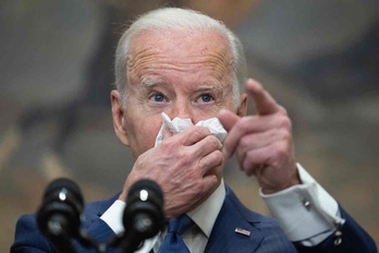 Biden, durante su intervención ante el Congreso.