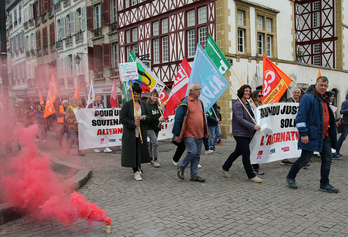 La manifestation est partie à 11 heures de la gare de Bayonne pour rejoindre le carreau des Halles.