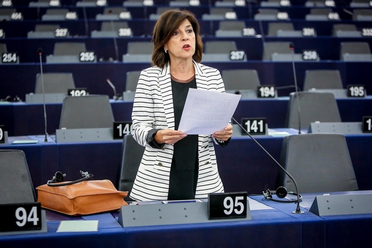 Izaskun Bilbao, en una intervención en el Parlamento Europeo.