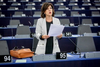 Izaskun Bilbao, en una intervención anterior en el Parlamento Europeo.