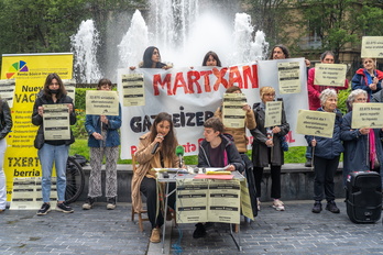 Comparecencia que han ofrecido en Donostia.